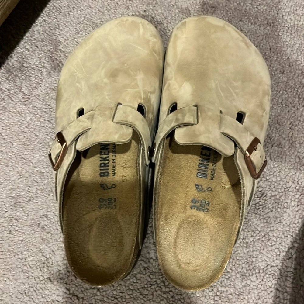 Birkenstock Boston Tobacco Oiled Leather